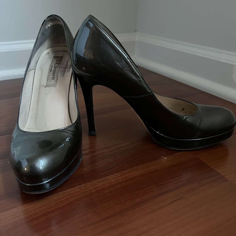LK Bennett Sledge Gray Heels EU Size 37